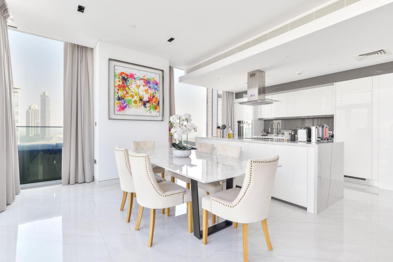 Spectacular 3 Bedroom Condo With Maids Room Facing The Dubai Eye المظهر الخارجي الصورة
